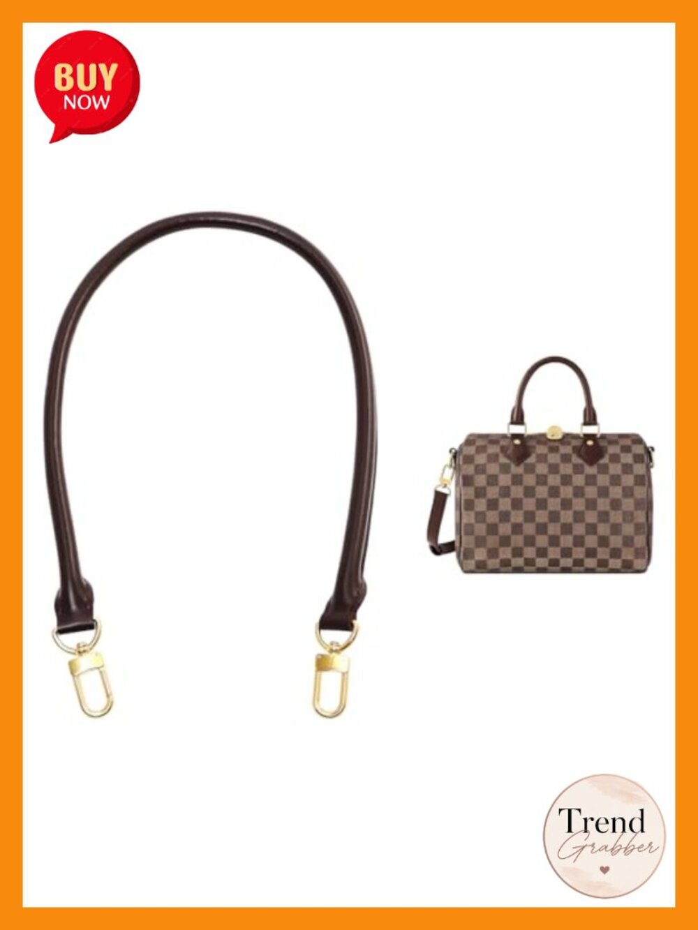 Vachetta Leather Shoulder Strap Replacement Brass Hardware Handbag